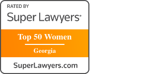 Super Lawyers Top 50 Women in Georgia badge
